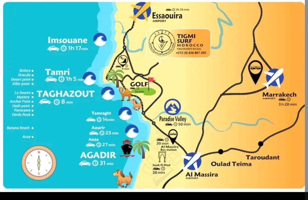 La Colina House Taghazout酒店 外观 照片